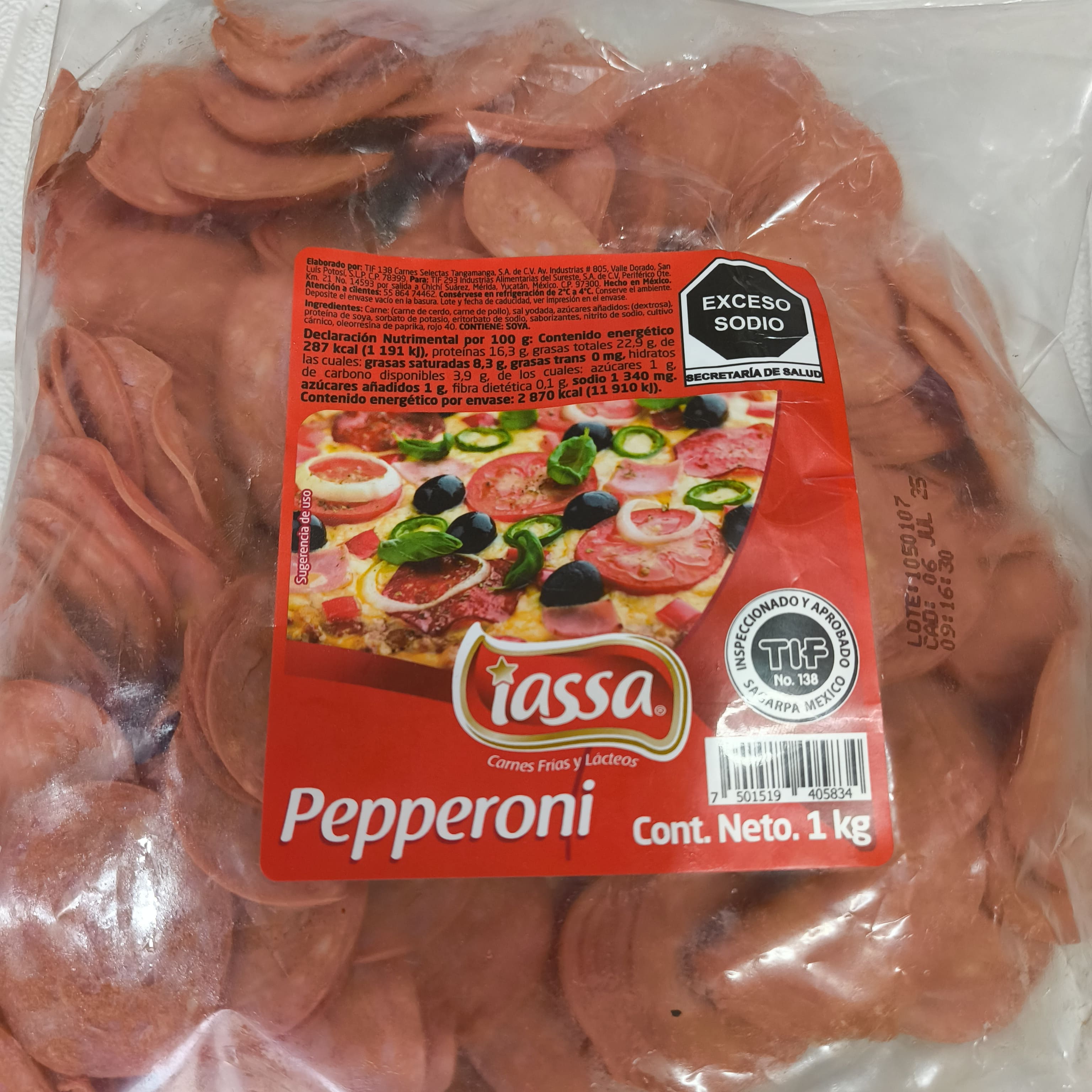 Imagen de Pepperoni Iassa 